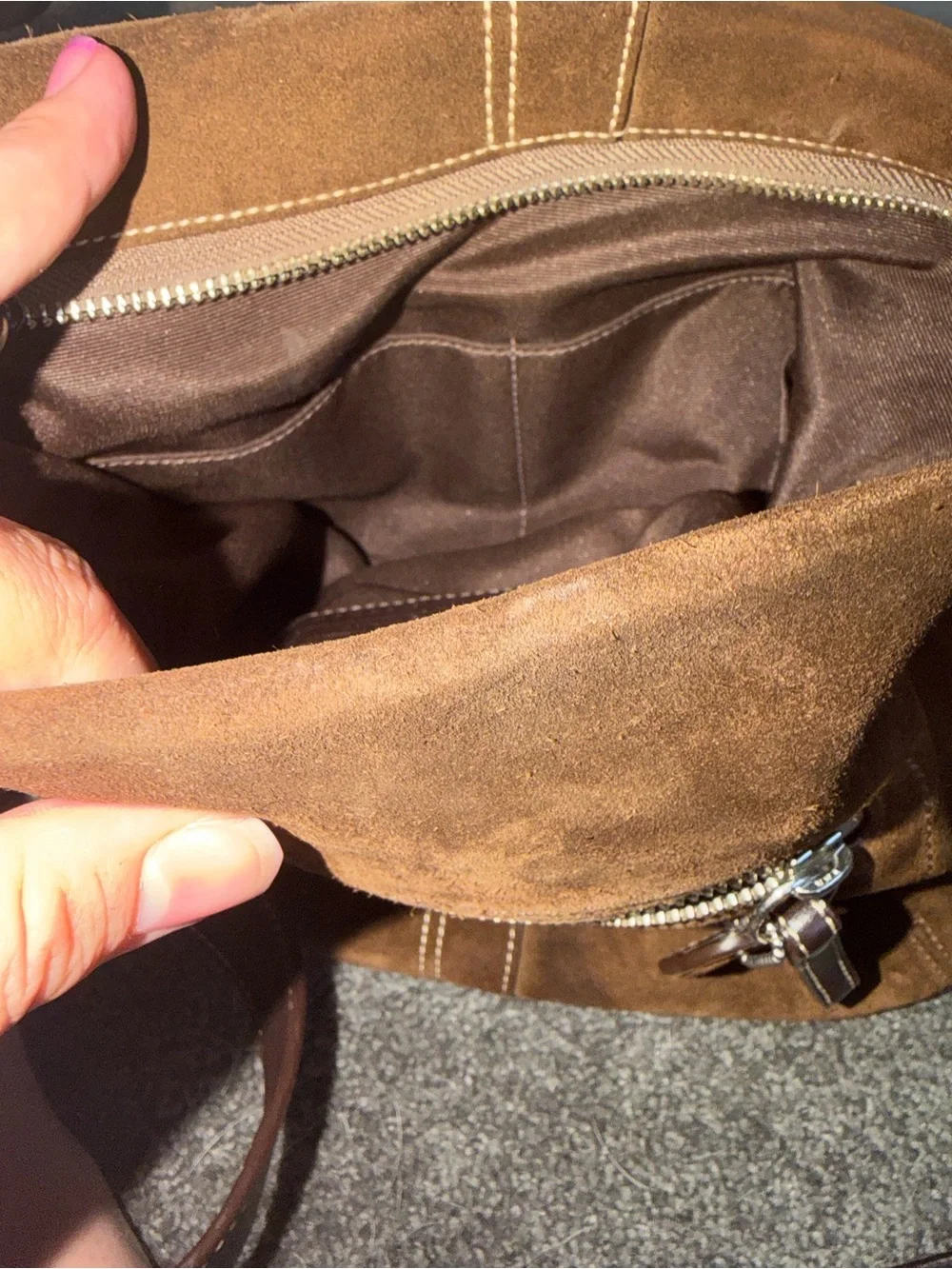 Coach Suede Bag